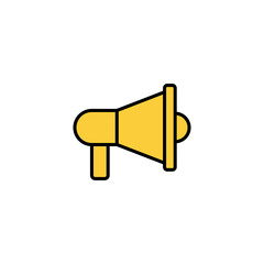 Megaphone icon vector for web and mobile app. Loudspeaker sign and symbol