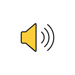Speaker icon vector for web and mobile app. volume sign and symbol. loudspeaker icon. sound symbol