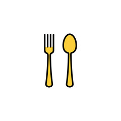spoon and fork icon vector for web and mobile app. spoon, fork and knife icon vector. restaurant sign and symbol