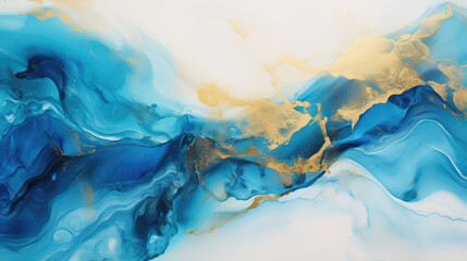 Alcohol ink colors translucent. Modern Fluid Acrylic art. Abstract fluid art background, acrylic pour wallpaper. Design wrapping paper, wallpaper. Mixing acrylic paints. Post-processed generative AI