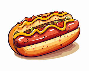 hot dog illustration