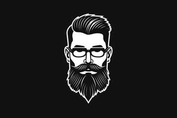 Beard man wearinv glasses