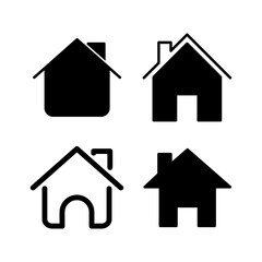 Home icon vector. House vector icon