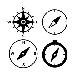 Compass icon vector. navigation icon