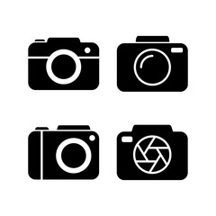 Camera Icon in trendy flat style isolated. Camera symbol web site design