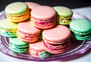 Fototapeta premium A world of desserts with fresh taste and sweet taste.(Generative AI)