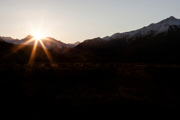 New Zealand Snow Capped Mountains