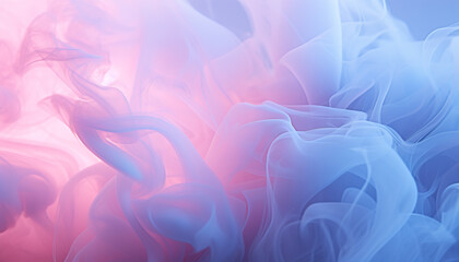Obraz premium abstract neon pink and baby blue smoke vapor wallpaper background texture, organic flowing forms