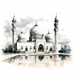 Fototapeta na wymiar Mosque Illustration