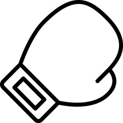 boxing gloves lined icon