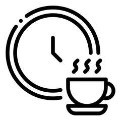 coffee time icon - obrazy, fototapety, plakaty