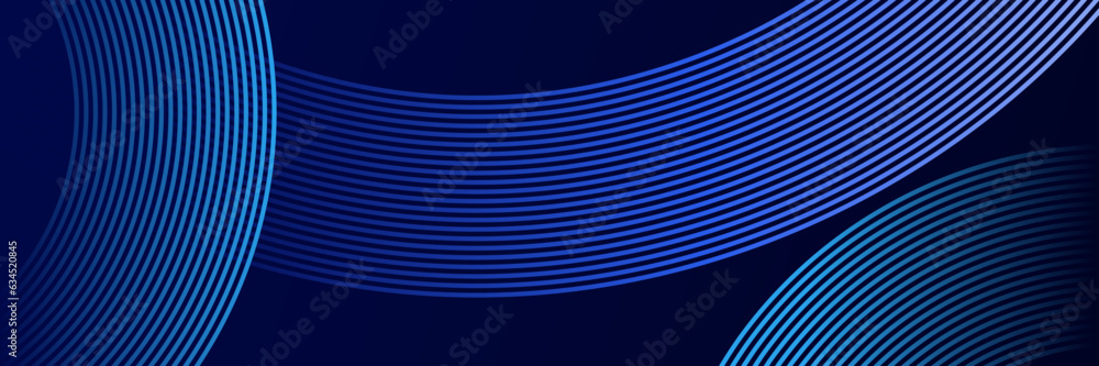 Poster abstract blue background with lines