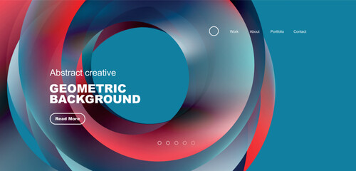 Futuristic concept vector geometric background