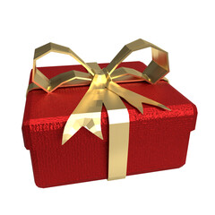 The gift box png image for celebration concept 3d rendering