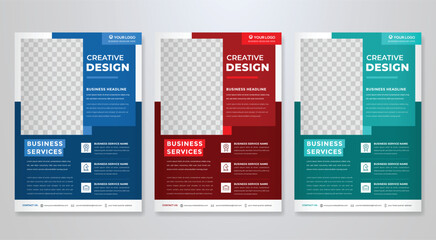 business flyer template editable vector design