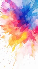 abstract art, Abstract Watercolor, create a unique and dynamic wallpaper. dynamic moving splash, vector, blanc background.Generated with AI