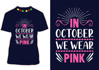 Breast Cancer Awareness T-shirt Design