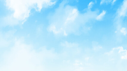 Nice white cloud on the sky. Vector.