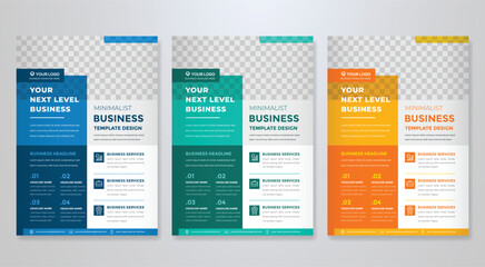 business flyer template editable vector design