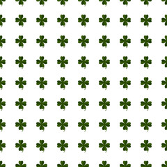 Seamless St. Patrick's Day pattern, transparent background, PNG illustration
