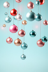 Christmas Ornaments Abstract Background