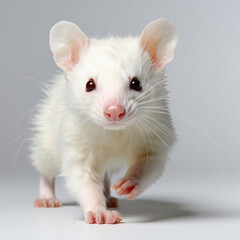 A mischievous ferret showcases its playfulness and agility.