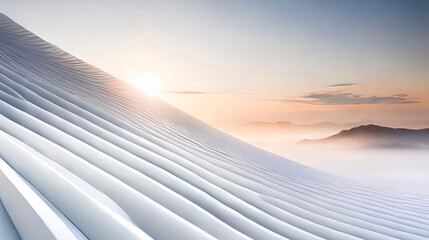 Abstract background of sunrise in the mountain