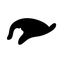 
Witch hats silhouette. items for Halloween. Vector illustration in the style of flat.