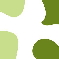 Green Abstract Shapes Frame Background