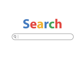 ウェブの検索画面のイラスト