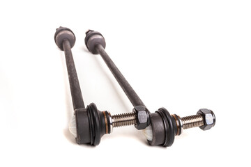 Fototapeta premium Stabilizer bar with ball joint, spare parts for mechanical repair and replacement of the car. on a white background