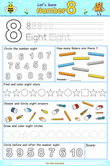 Fun learning number eight
