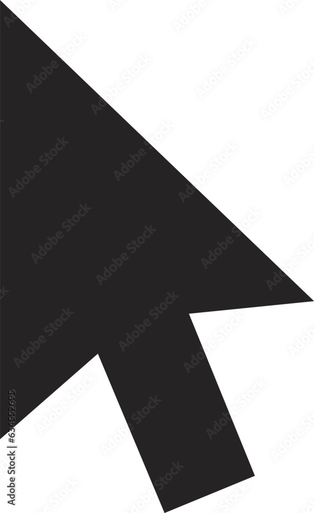 Poster cursor flat icon. symbol in trendy flat style on white background. click arrow. cursor line icon. ic