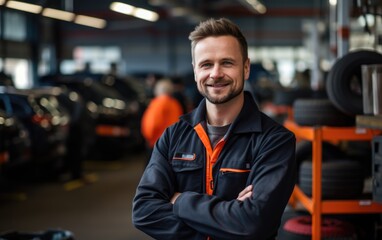 Precision and Expertise: A Close-Up of an Auto Mechanic on the Job.