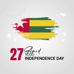 Obraz premium Togo independence day design