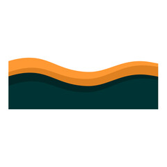 Modern Wave Footer