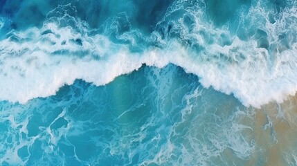 Fototapeta na wymiar Sea view with waves.Aerial view. Panoramic shot