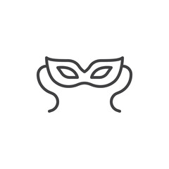 Mystery mask line icon