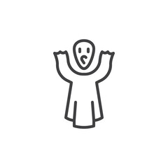 Spirit ghost line icon