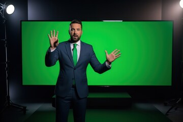 On Stage Keynote Speaker Presents New Product