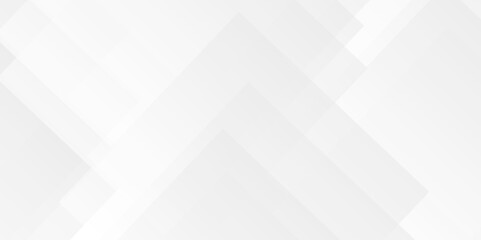Seamless Abstract white background design with layers of textured white transparent material in triangle and squares shapes. White color technology concept geometric line vector background.