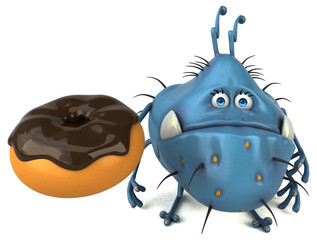 Fun germ - 3D Illustration