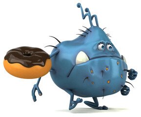 Fun germ - 3D Illustration