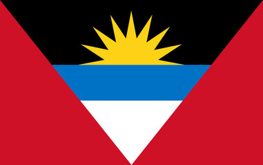 Antigua and Barbuda flag. Flag of Antigua and Barbuda