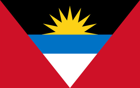 Antigua and Barbuda flag. Flag of Antigua and Barbuda