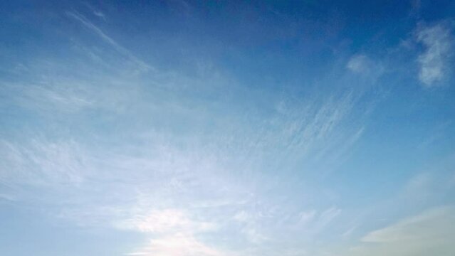 cute bright day timelapse with fluffy clouds - loop video