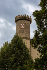 Schloss Derneburg bei Hildesheim, Niedersachsen bei Sonnenschein.