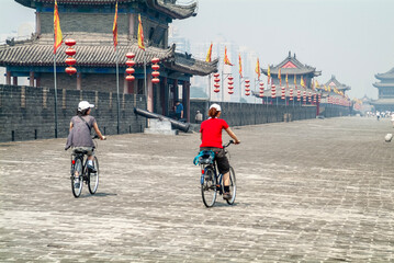 Xian City Wall at Xian, China, September 1, 2007