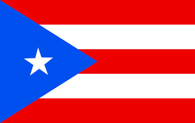 Puerto Rico flag. Flag of Puerto Rico