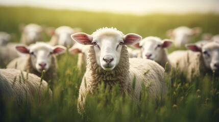 Obraz premium Sheep on a meadow
